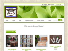 Tablet Screenshot of kissofnaturesoap.com